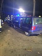 Verkehrsunfall mit eingeklemmter Person